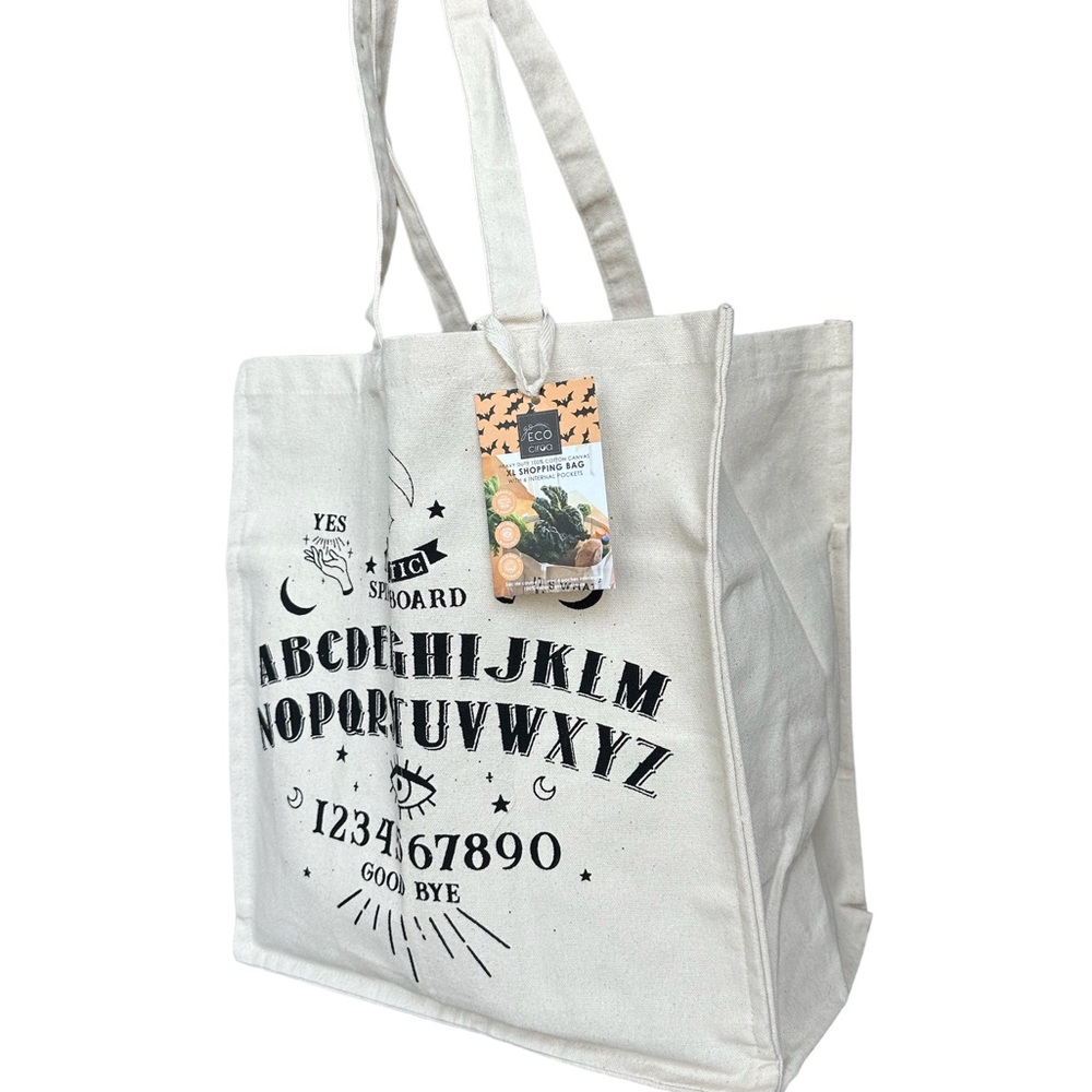 Halloween Heavy Duty XL Canvas Shopping Tote Bag - Picture 7 of 7